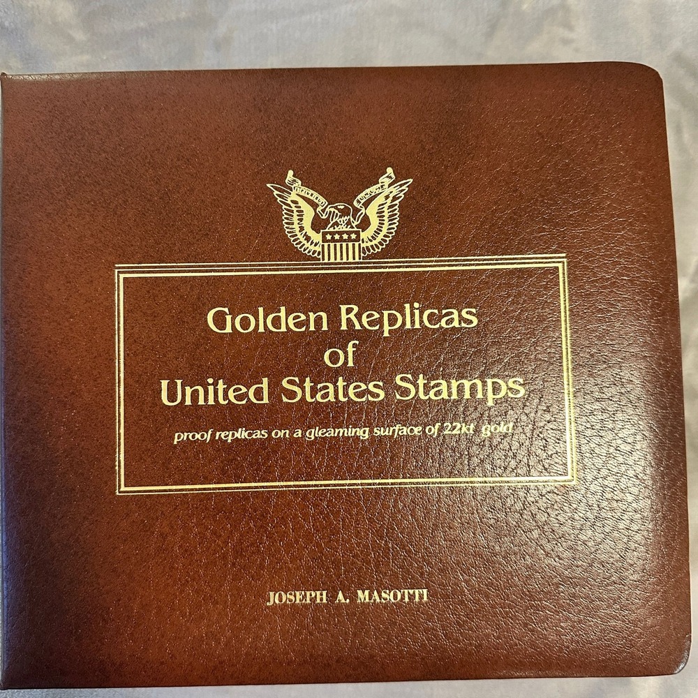 US POSTAL GOLDEN REPLICAS OF UNITED STATES ALBUMS‎ 40 Stamps 22kt Gold 82-83